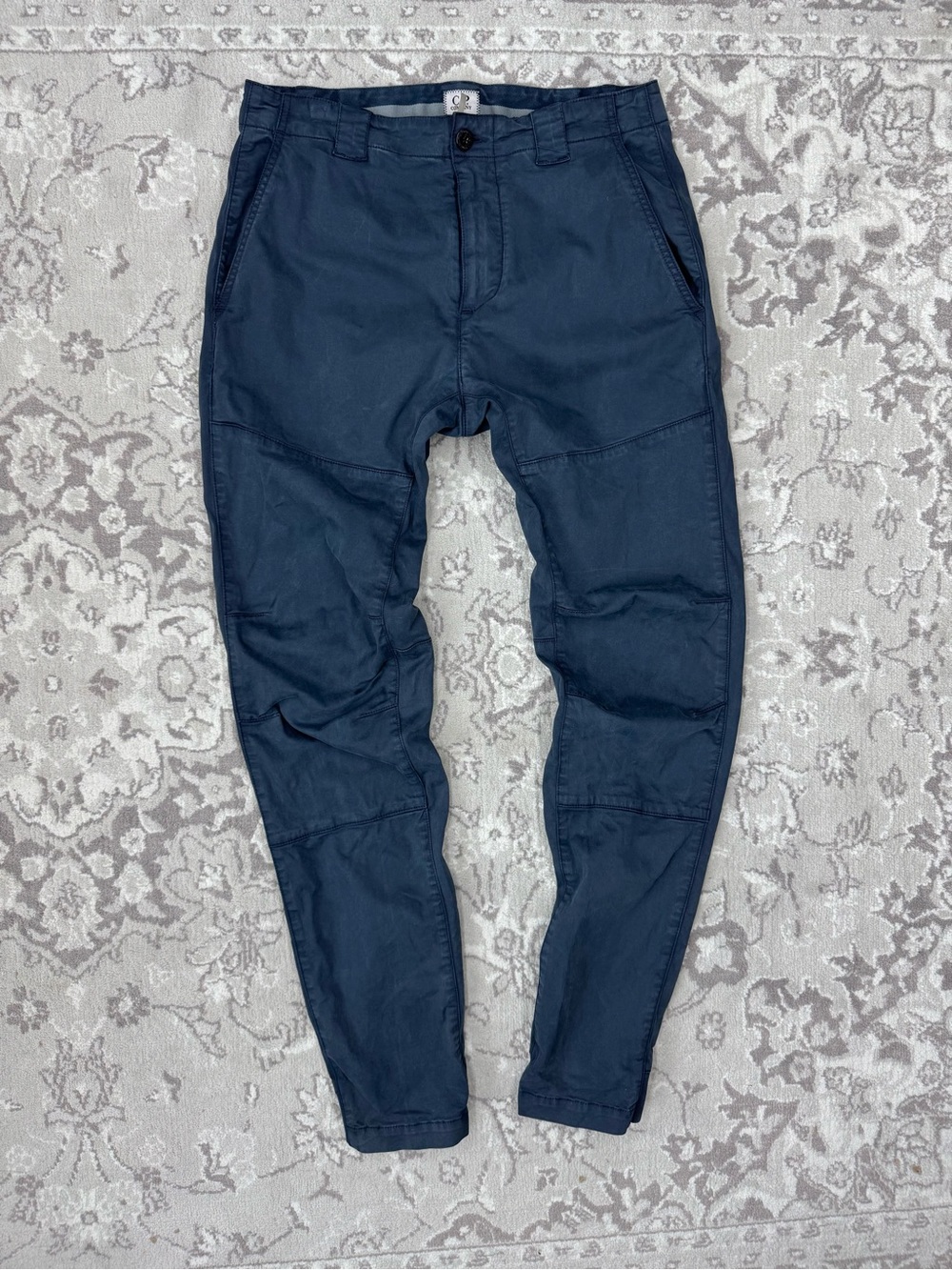 C.P. Company Navy Ergonomic Fit Utility Chinos with Jogger Cuff - Size 46